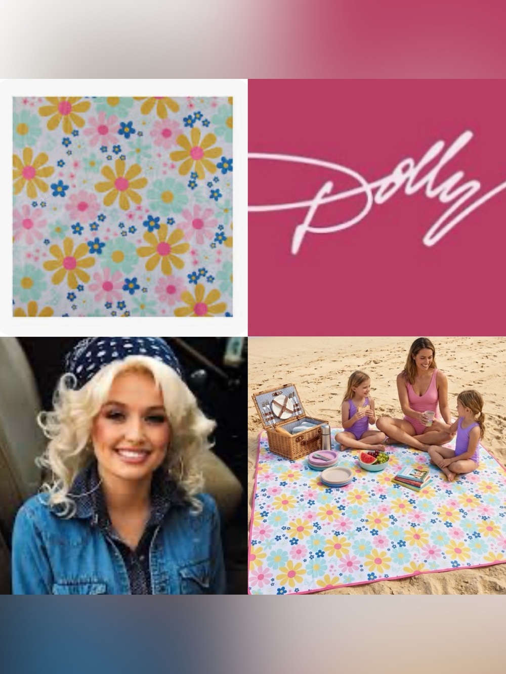 Dolly Parton limited edition picnic blanket